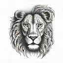 Lion's Head Rasta tattoo design idea