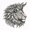 Lion's Head Rasta tattoo design idea