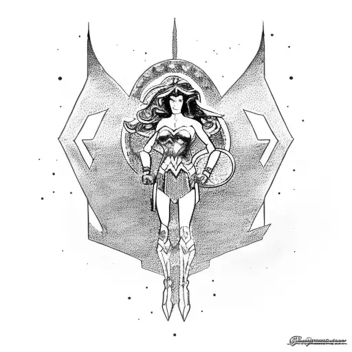 wonder woman nola tattoo design idea