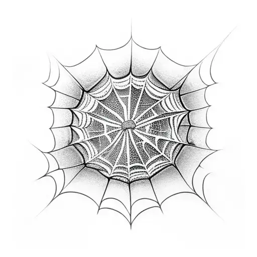 Spider Web tattoo design idea