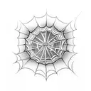 Spider Web tattoo design idea