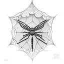 Spider Web tattoo design idea