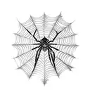 Spider Web tattoo design idea