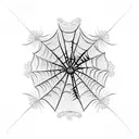 Spider Web tattoo design idea