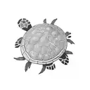Turtle tattoo design idea