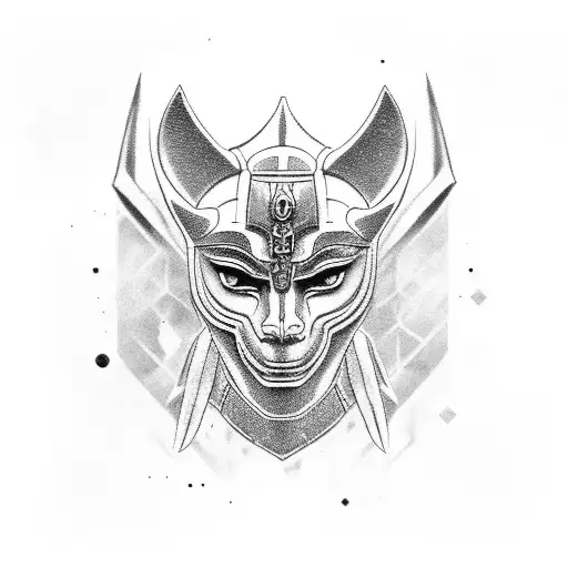 anubis versus ra on males chest with full fil tattoo design idea