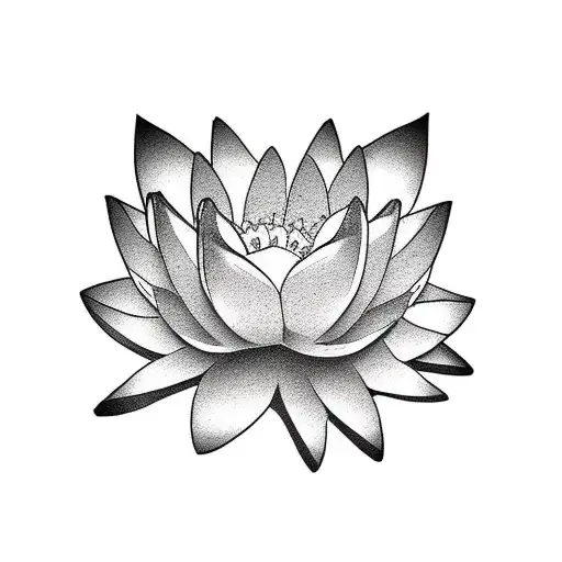 Vietnam lotus flower and koi fish  tattoo design idea