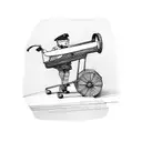 shopping cart with a Piper in it  tattoo design idea