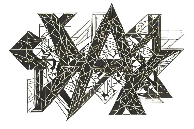 x 19 x letter tattoo design idea