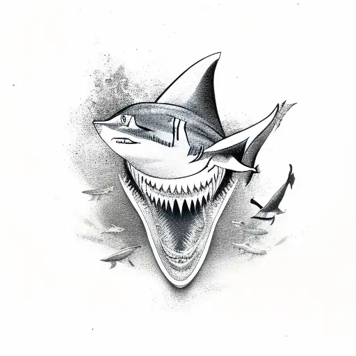Polynesia sharks  tattoo design idea