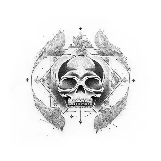 memento mori, Sapere aude,  Stoicism tattoo design idea
