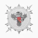 mix between dont tread on me flag and virginias state flag tattoo design idea