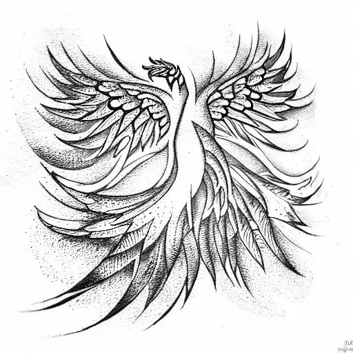 Phoenix tattoo design idea