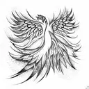 Phoenix tattoo design idea