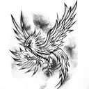 Phoenix tattoo design idea