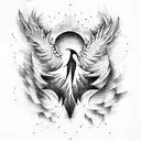 Phoenix tattoo design idea