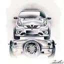 car tattoo design idea