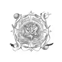 ocean,seagulls,sand castle,plumeria,fish,cancer zodiac tattoo design idea