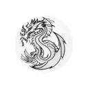 dragon, phoenix, leeds united tattoo design idea