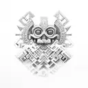 tlaloc tattoo design idea