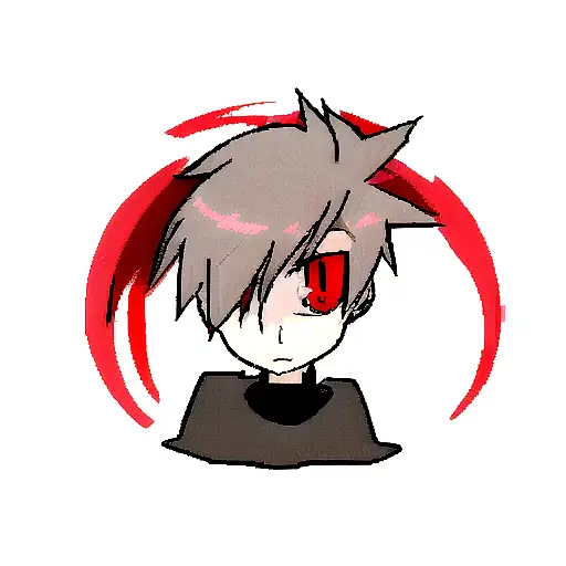 Dragon red eyes tattoo design idea