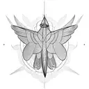 colibri tattoo design idea
