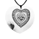 A heart-shaped locket with the initials of your mother, daughter, and grandmother inside tattoo design idea