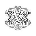 lettering tatto of the word perspective written with numbers, runes, leters and greek letters  tattoo design idea