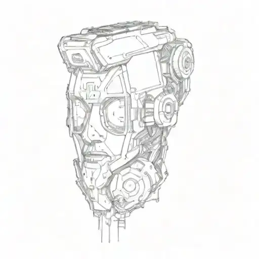cyberpunk style tattoo tattoo design idea