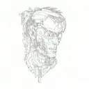 cyberpunk style tattoo tattoo design idea