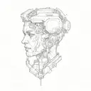 cyberpunk style tattoo tattoo design idea