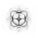 tree of life in the center of metatrons cube tattoo design idea
