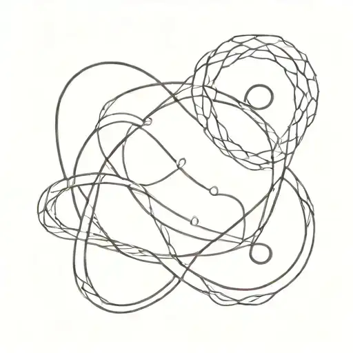 infinity symbol Anna, Yuri, Denis tattoo design idea