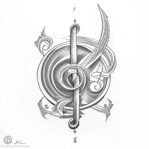 Bass Clef tattoo design idea