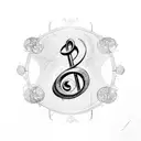 Bass Clef tattoo design idea