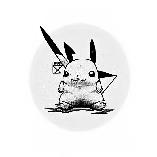 pikachu  tattoo design idea