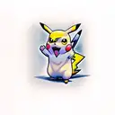 pikachu  tattoo design idea