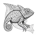 CHAMELEON tattoo design idea