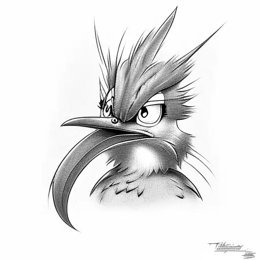 Tweety bird, tasmanian devel, Marven the mashin, road runner tattoo design idea
