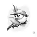 Tweety bird tattoo design idea