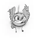 Tweety bird tattoo design idea