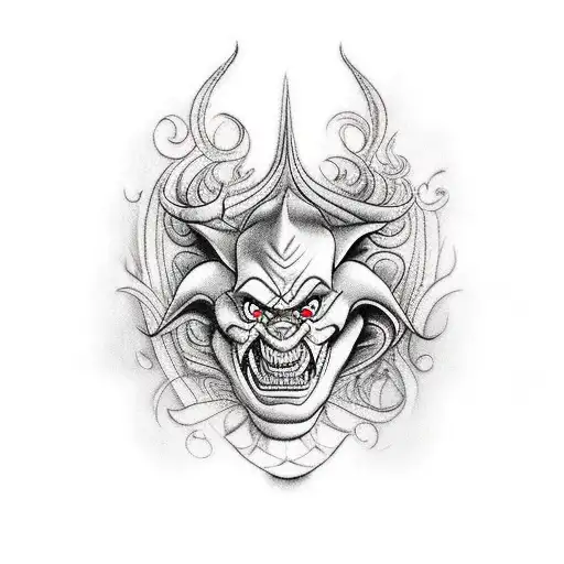 full leg disney villain themed  tattoo design idea