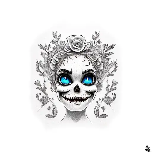  Trash polka corpse bride  tattoo design idea