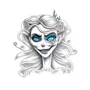 Emily the corpse bride  tattoo design idea