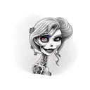 Emily the corpse bride  tattoo design idea