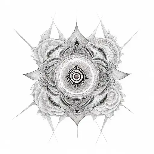 7 Chakra  tattoo design idea