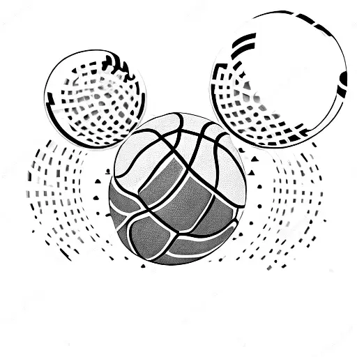 basketball tattoo design idea