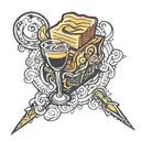 toast  tattoo design idea
