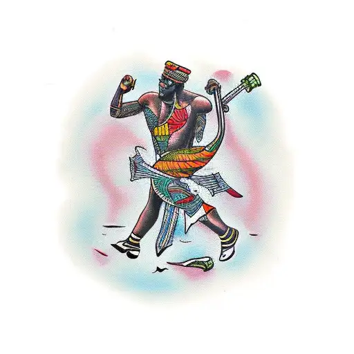 pan african tattoo design idea