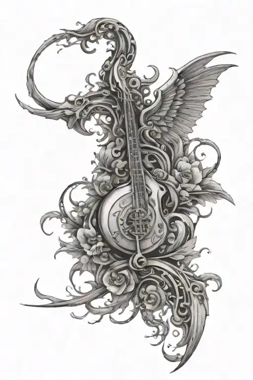 the sound of perseverance album cover  tattoo design idea